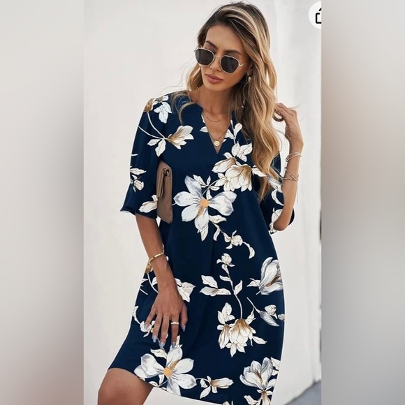 NWT Floral Summer Shift Dress - Picture 3 of 5